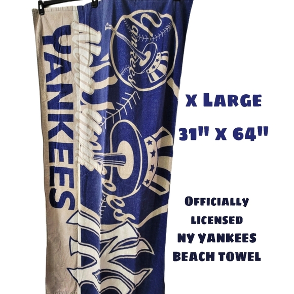Ny Yankees Other - OFFICIALLY LICENSED NY YANKEES OVERSIZED TOWEL. From Yankee stadium.